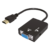 ADAPTADOR HDMI A VGA C/AUDIO LE-A300 LETOS - comprar online