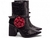 Bota Feminina Preta Bico Fino Cano Médio Vintage Salto 8 cm Estilosa Elegante - comprar online