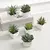 6 vasos de decoração para casa, mini plantas em vasos suculentas artificiais