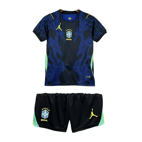 Camisa + Shorts Infantil Seleção Brasileira 2026 - Azul - Pronta entrega