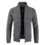 Outono/inverno masculino forrado de lã de malha superior cardigan jaqueta de ma - loja online