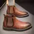 Botas de vestido dos homens moda chelsea botas marca negócios casual bota de co - comprar online