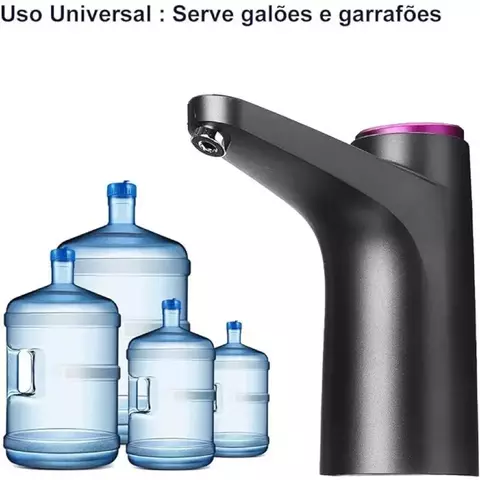 Bebedouro Bomba Elétrica Garrafão Galão Água Recarregável tomate compatíve