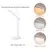 Imagem do Luminária de Mesa Touch 3 Níveis, Recarregável USB, Luz Aconchegante, 30 LEDs