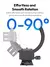 Anel adaptador horizontal para vertical ulanzi ca03/ca05, 75mm/95mm, anel adapta