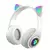 B39m orelha de gato cabeça montada fones de ouvido bluetooth cor dobrável alto