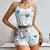Conjunto de pijamas femininos pijamas 2 peças regata curta e shorts s m l branc on internet