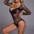 Body Arrastão Kim Com Manga Longa E Strass - comprar online