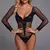 Body Arrastão Kim Com Manga Longa E Strass - comprar online