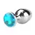 Plug Anal De Metal Com Pedra Colors Grande - KinkBox