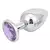 Imagem do Plug Anal De Metal Com Pedra Colors Grande