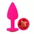 Plug Anal Diamond Colors Aveludado Pink Delicious - loja online