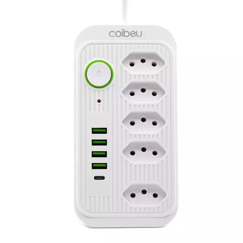 PowerHub Max – Extensão Elétrica com USB e Filtro de Linha