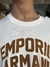 Camiseta Premium Armani Creme e Marrom - Leonel Ribeiro