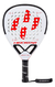 Paleta De Padel Hirostar Redstone 18k Control Funda + Color Blanco/rojo