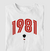 Camiseta 1981 masculina - branco - comprar online