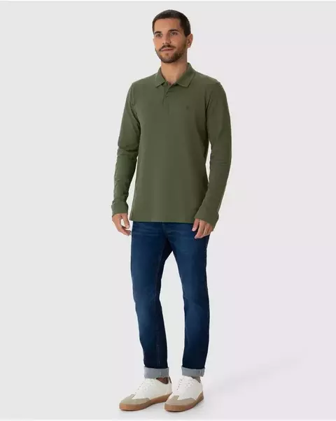 CAMISA POLO PIQUET MANGA LONGA OFICINA RESERVA - comprar online