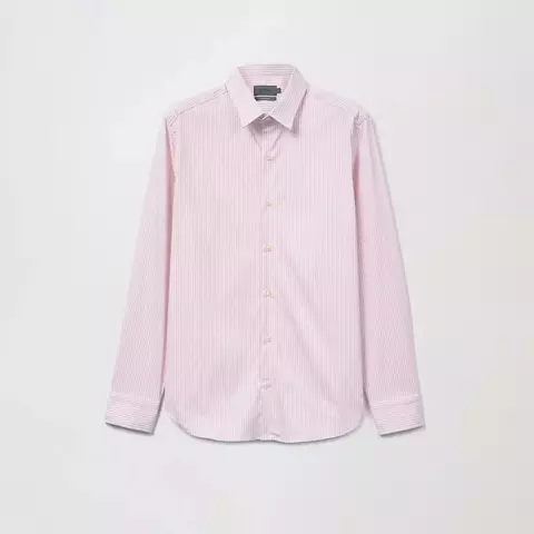 CAMISA ML PARIS LISTRADA ROSA RESERVA - comprar online