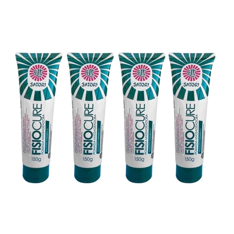 Kit 4 Pomadas Dor Muscular Fisiocure Anti-inflamatória 150g