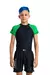 Rash Guard Infantil Bicolor - Verde - comprar online