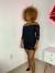 Vestido Preto Manga Longa