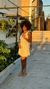 Vestido acetinado off white - comprar online