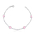 Imagem do Pulseira Feminina Corações Prata 925