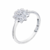 Anel Feminino Chuveiro Zircônias Prata 925 com Banho de Ródio - comprar online