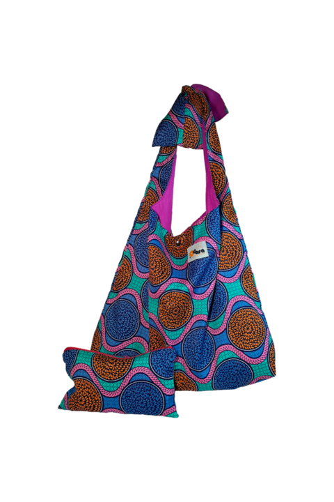 Bolsa Okun Azul com Lilás - comprar online