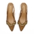 Slingback Caramelo em couro ,Salto Baixo,Bico Fino na internet