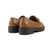Loafer em Couro Caramelo com Enfeite de Corrente Dourada - La Belle Femme