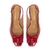 Slingback Vermelho em Verniz com Salto Bloco e Fivela - La Belle Femme