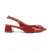 Slingback Vermelho em Verniz com Salto Bloco e Fivela - comprar online
