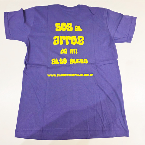 Remera “Sos el arroz de mi alto guiso” - Violeta - comprar online