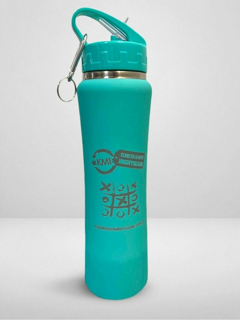 Botellita kilometrera turquesa