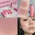 3 em 1 monocromático blush bochecha lábio matizado durável fosco natural roug na internet