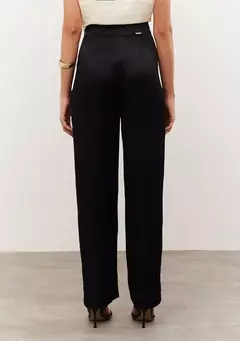 Calça Wide Seda Preta Iodice na internet