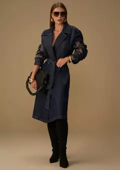 Casaco Jeans MV Alongado na internet