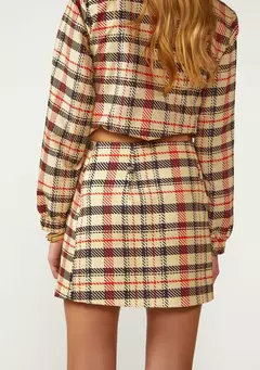 Saia Curta Xadrez Zinco