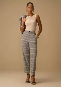 Calça Cenoura Xadrez MV - comprar online
