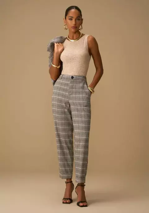 Calça Cenoura Xadrez MV