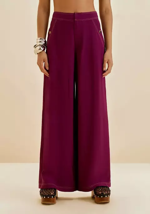 Calça Wide Alta