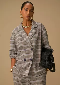 Blazer Lã Xadrez MV