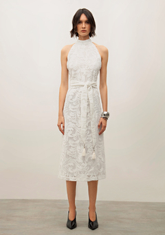 Vestido Off Cava Franc. Renda IO - comprar online