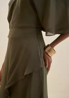 Saia MR Verde Olivia Ponta - comprar online