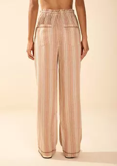 Calça Morena Rosa Reta Alta Marrom