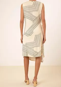 Vestido MV Solto Decot V Manga Curta - loja online