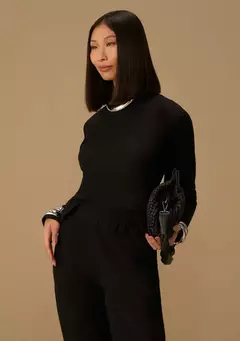 Blusa Preta Moletinho MV