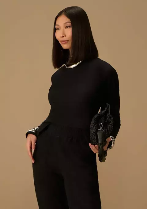 Blusa Preta Moletinho MV