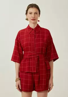 Camisa MV Vermelha Solta Gola Classica - loja online